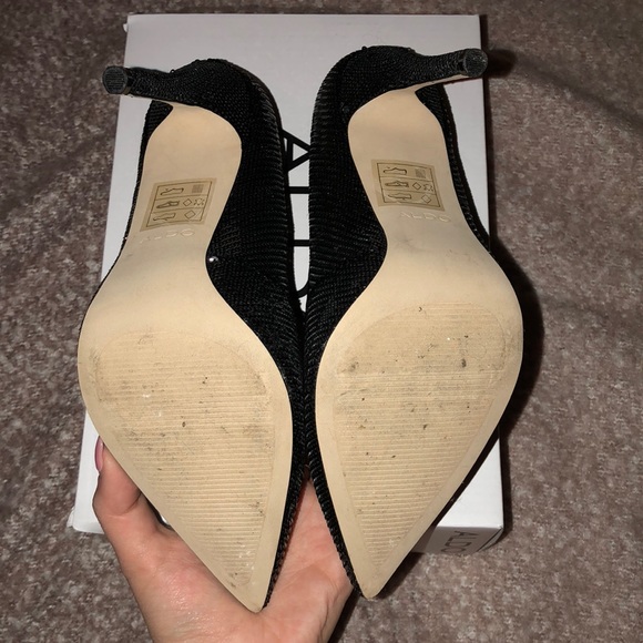 Black Aldo sequence heels - Picture 3 of 6